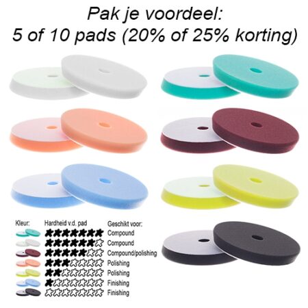 DS Slimline 5"/125mm polijstpads bulk voordeel