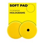 Zvizzer polijstpad geel zacht 150mm/6" - voor excentrische polijstmachine - Afbeelding 2