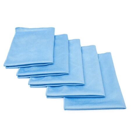 The Rag company - Diamond Glass Towel blauw - ruiten doek